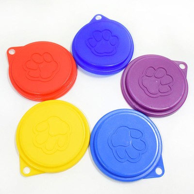 5pcs Plastic Reusable Pet Dog Cat Food Can Cover Storage Cap Lid Tin Top 88mm