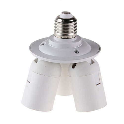 Best 3 in 1 Studio E27 Socket Splitter Adapter Photo Light Lamp Bulb Base Holder