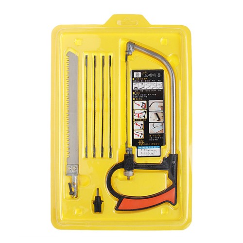 Mental Saw Hacksaw Hand for Wood Woodworking 6 Blades Multi Purpose Tool Kits
