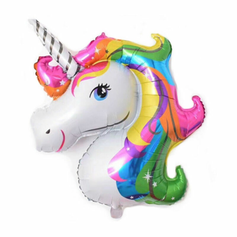Rainbow Unicorn Shape Foil Balloon Air Mylar Ballons Party Christmas Decoration