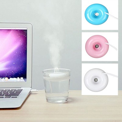 Mini USB Donut Humidifier Air Purifier Aroma Diffuser Office Home Car Portable