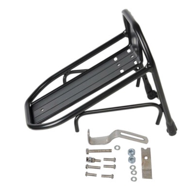 Bike Bicycle Front Rack Luggage Shelf Carrier Panniers Bracket Aluminum Alloy