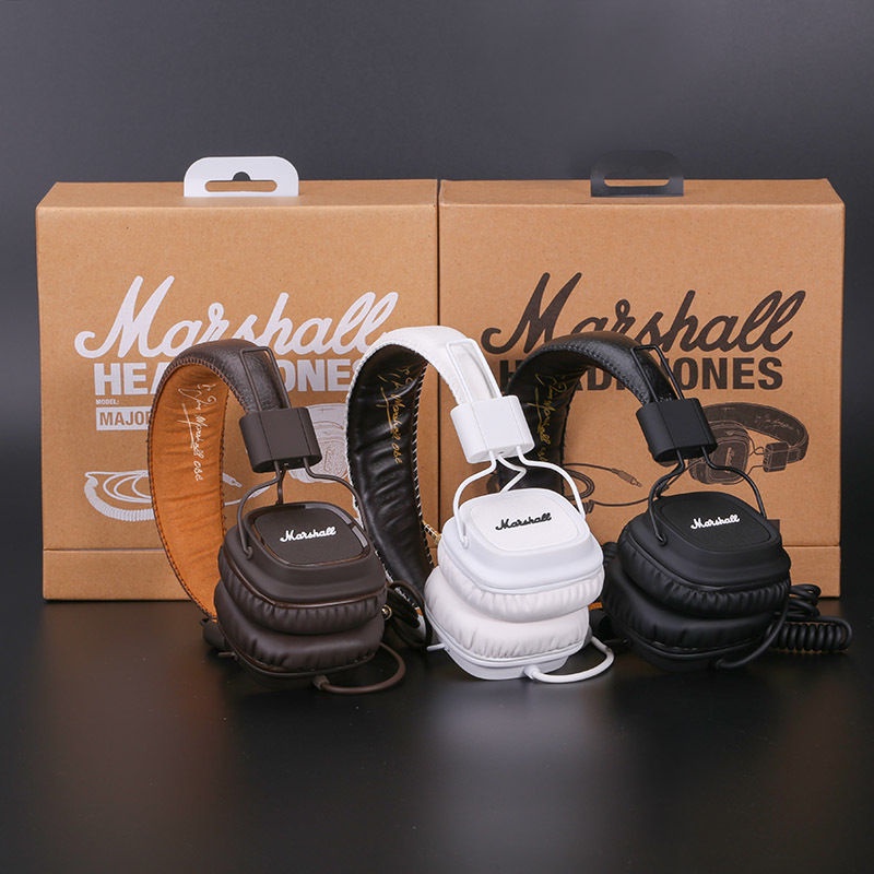 Original HIFI Marshall Major Mic Remote Headphones Noise Cancelling Deep Bass