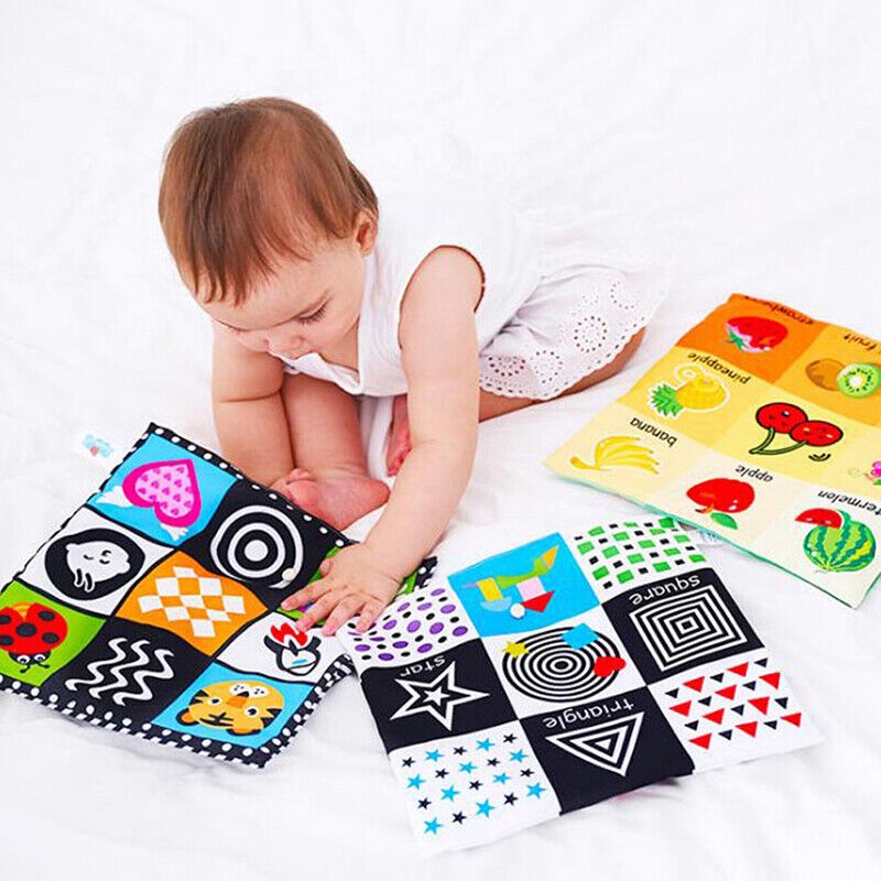Baby Toys For Newborn Soft Cloth Book 0-12 Months Kids Learning Educatio SL