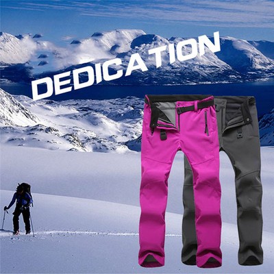 Women Waterproof Breathable Salopettes Snowboard Hiking Snow Ski Trousers Pants