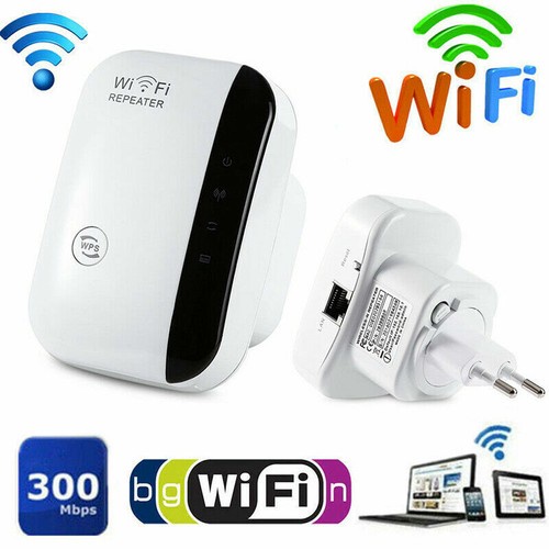 300Mbps 802.11 Wifi Repeater Wireless-N AP Range Signal Extender Booster EU Plug