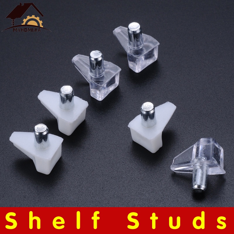 50/20Pcs 5mm Shelf Studs Pegs Metal Pin Cupboard Seperator Cabinet Wooden Holder