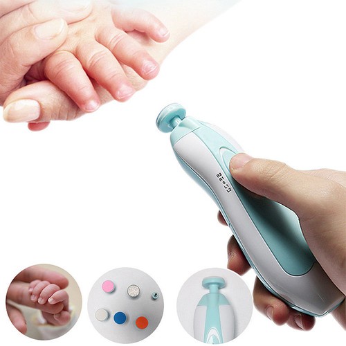 Electric Baby Nail File Tools Safe Trimmer for Newborn Toddler Toes Fingernails