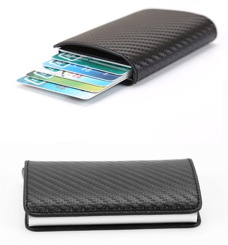 Men's RFID Blocking Wallet Leather Credit Card Holder Cash Clip Purse
