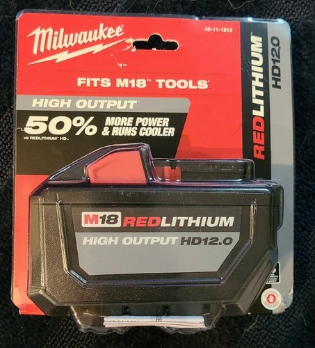 Milwaukee 48-11-1812 M18 18V 12.0 Ah Battery (New In Retail Packaging) NEW