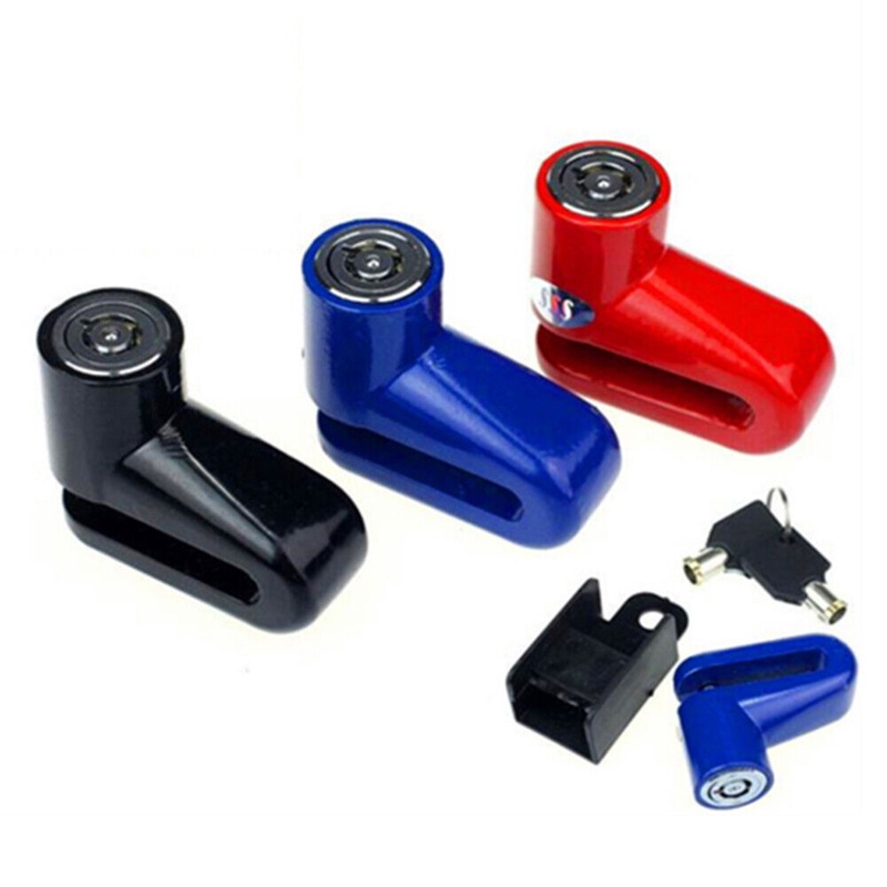 CG_ Anti-theft Wheel Disc Brake Lock Security Alarm Motorcycle Scooter Bicycle B