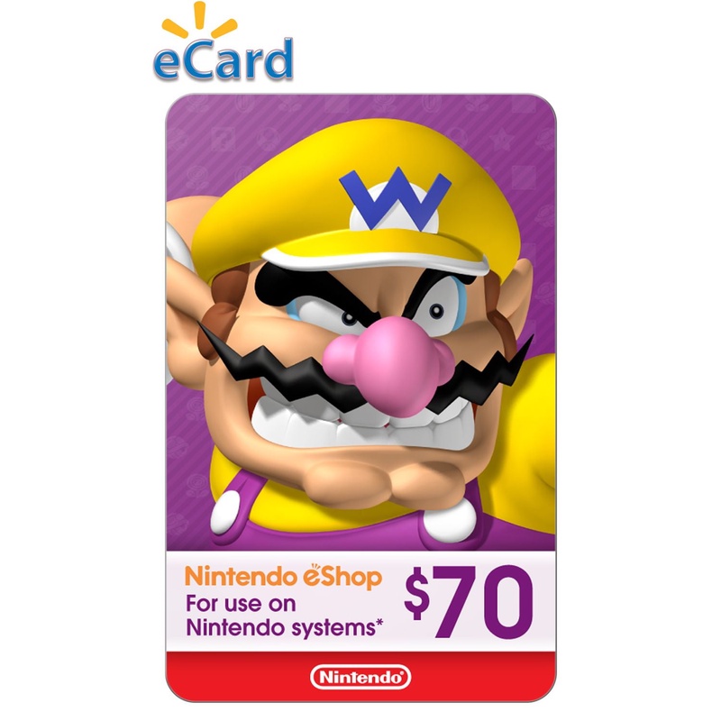 Nintendo eShop $70 Gift Card, Nintendo [Digital Download] - Walmart.com - Walmart.com