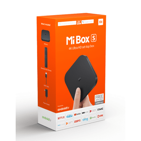 Xiaomi Mi Box S 4K HDR Android TV with Google Assistant Remote Streaming Media Player