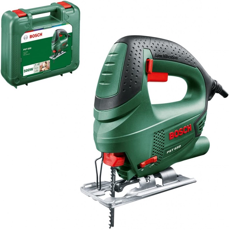 Scie Sauteuse Filaire Bosch - PST 650 (500 W, Livrée avec Coffret de Rangement et 1 Lame de Scie pour Bois T144D) : Amazon.fr: Bricolage