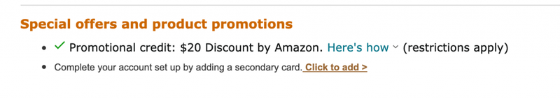 Amazon.com: Add a Card Offer: Credit Card Offers