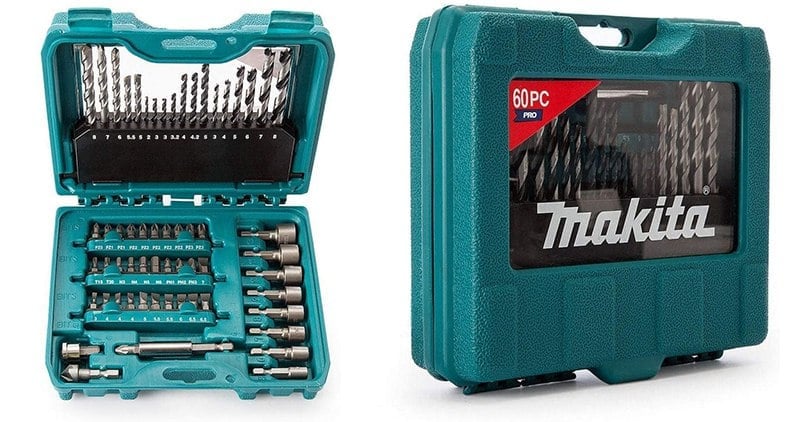סט 60 חלקים ביטים ומקדחים Makita P-90358