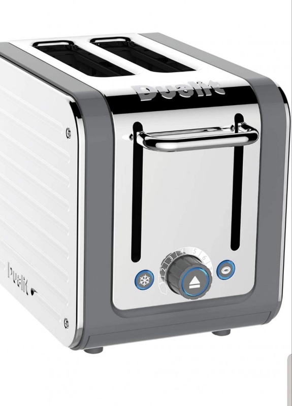 Dualit Architect 2 Slice Toaster Stainless Steel with Grey Trim Extra-Wide Slots, Peek and Pop Function, Patented Ideal Toast Technology – Matching Kettle and Sandwich Cage Available|26526: Amazon.co.uk: Kitchen & Home
