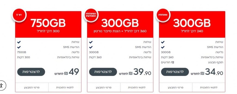 Offers page | Golan Telecom