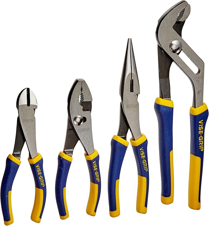 IRWIN VISE-GRIP Pliers Set, 4-Piece (2078707), Blue - Amazon.com