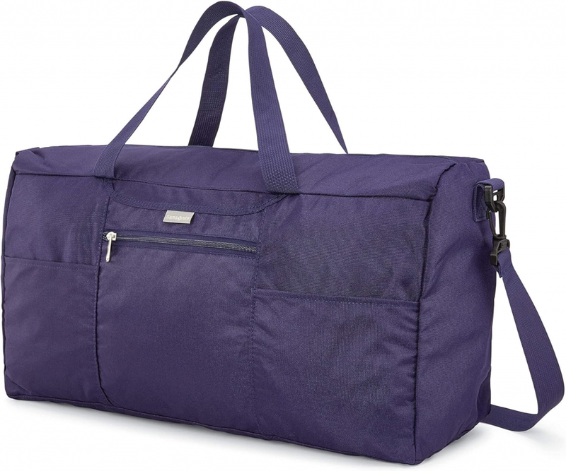 Amazon.com | Samsonite Foldaway Packable Duffel Bag, Evening Blue, Medium | Travel Duffels
