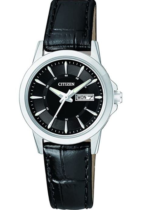 Citizen Men's Analogue Quartz Watch with Leather Strap EQ0601-03EE: Amazon.co.uk: Watches