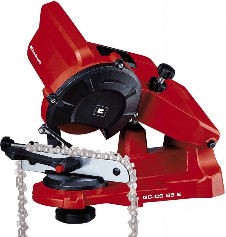 Einhell GC-CS 85 E – Afilador de cadenas de motosierra eléctrica con cable. Ralentí 5500 RPM, 85 W, 220-240 V | 50 Hz, tope de profundidad y disco de afilado : Amazon.es: Jardín