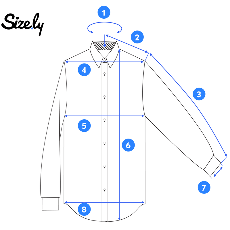how to measure dress shirt online - Google Search