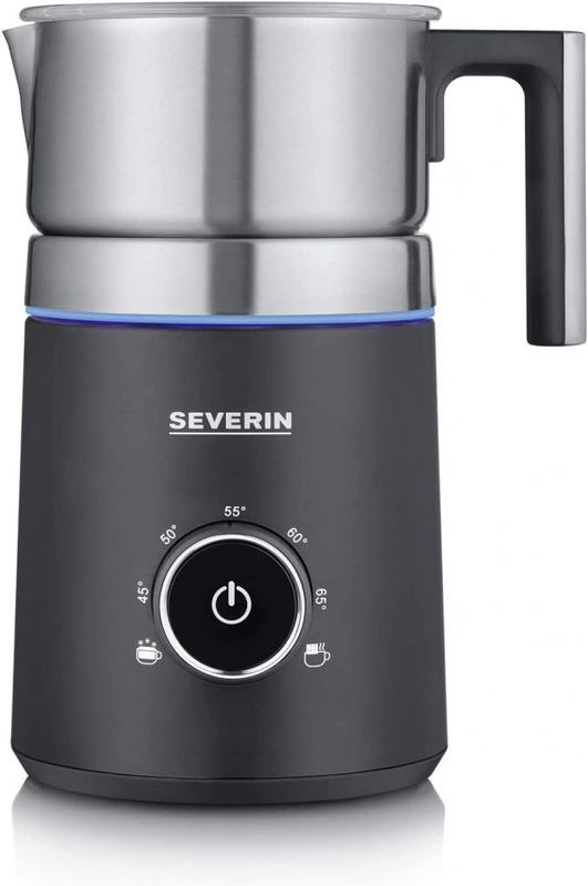 SEVERIN Émulsionneur de lait Spuma 700, Mousseur de lait à induction 500 W, Mousseur à lait électrique, Chocolatière 700 ml, température réglable, inox/noir, SM 3586 : Amazon.fr: Cuisine et Maison