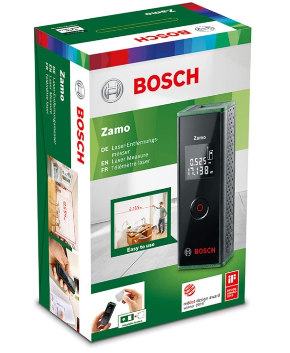 Bosch Laser Measure Zamo (3rd Generation, measuring range: 0.15 – 20.00 m, cardboard box) : Amazon.co.uk: DIY & Tools