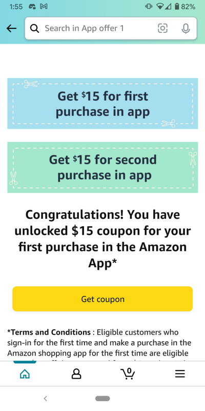 Amazon.com: App offer 1