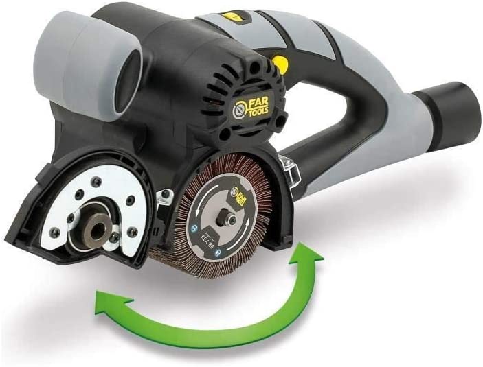 Fartools REX 80 Rénovateur compact 420W, brosse à lamelles Ø80mm/L100mm, 1000-3200tr/min, nombreuses brosses adaptables, décapage surfaces moyennes : Amazon.fr: Bricolage