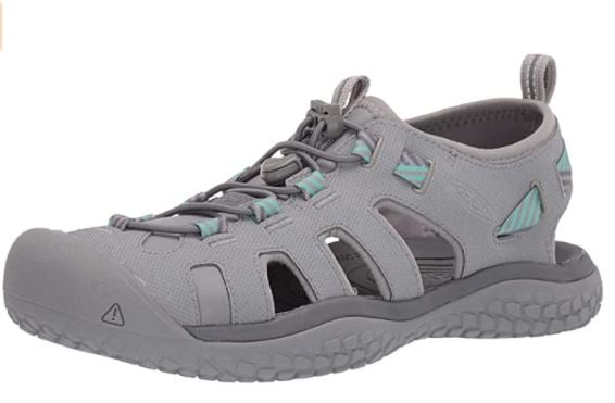 KEEN Women's SOLR Closed Toe Water Shoe, Light Gray/Ocean Wave, 6 UK: Amazon.co.uk: Shoes & Bags