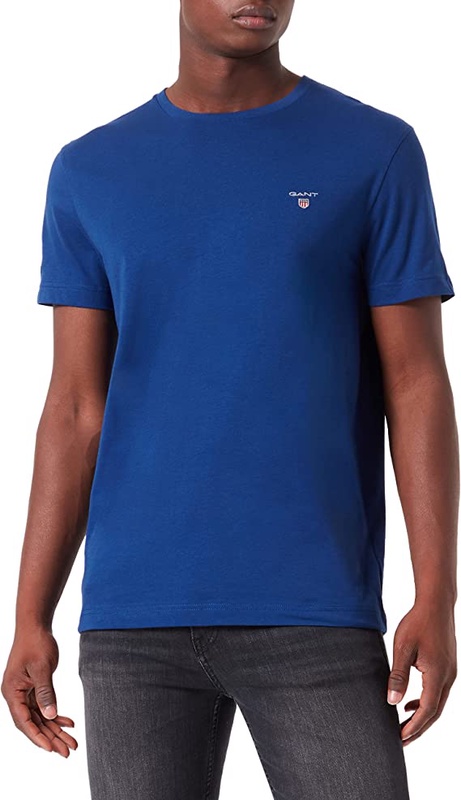 GANT Men's Original SS T-Shirt, Deep Blue, M : Amazon.co.uk: Clothing