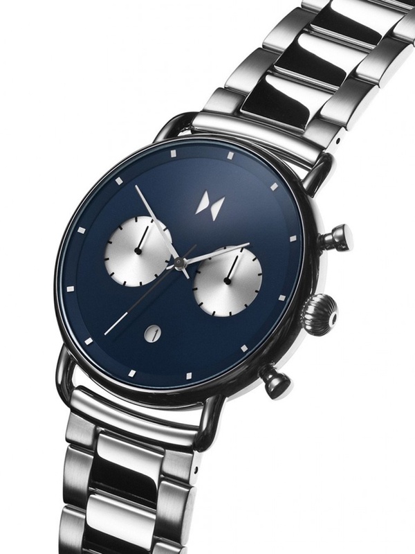 MVMT Herren Analoger Quarz Uhr mit Edelstahl Armband D-BT01-BLUS: Amazon.de: Uhren