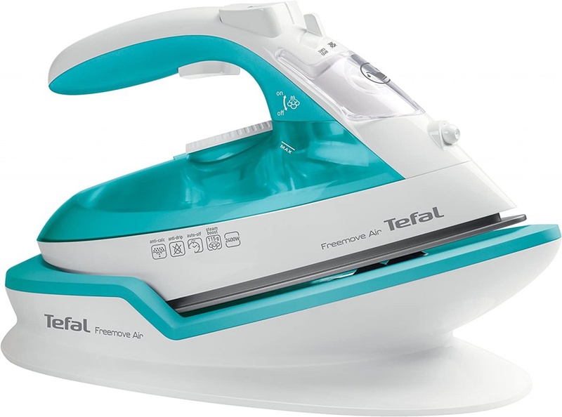 Tefal Cordless Steam Iron, Freemove Air,  2400 W, Blue, FV6520G0 : Amazon.co.uk: Home & Kitchen