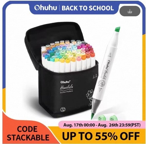 Ohuhu Honolulu Alcohol Markers
