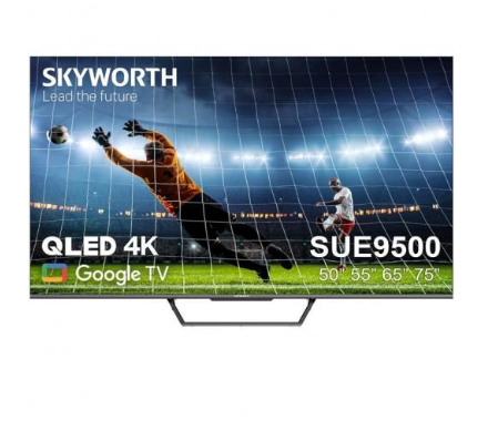 טלוויזיה 50” QLED 4K Google TV תוצרת SKYWORTH דגם 50SUE9500 - אולסייל