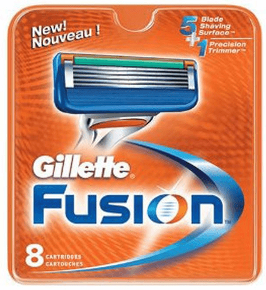 מארז 8 סכיני גילוח גילט פיוזן FUSION GILLETTE | Walla Shops