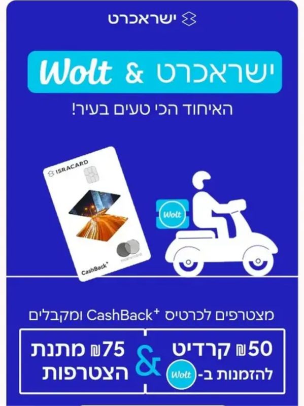 מזמינים מ-wolt ומקבלים כסף חזרה: שת