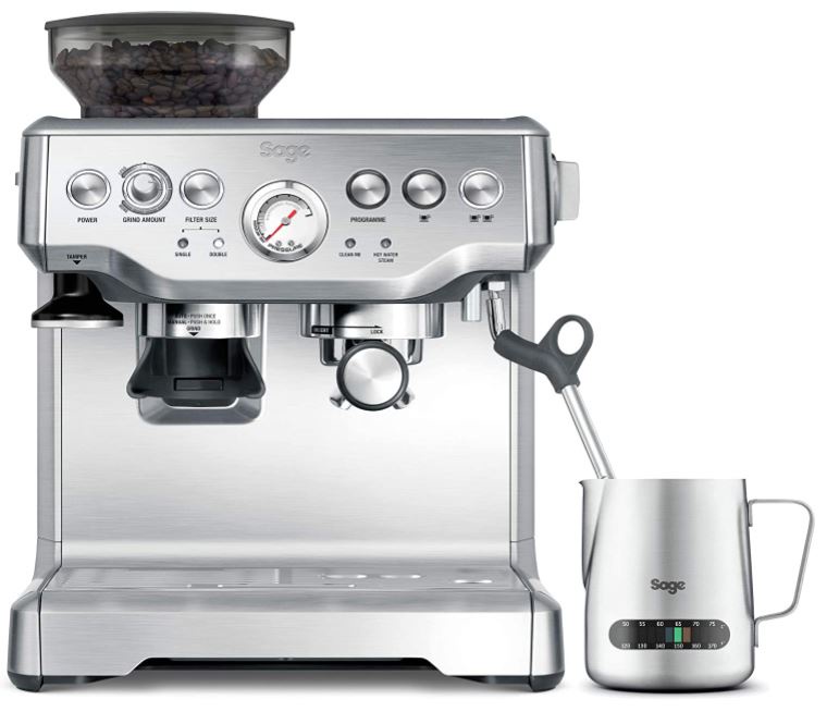Sage Barista Express Espresso Machine - Espresso and Coffee Maker, Bean to Cup Coffee Machine, BES875UK , Brushed Stainless Steel : Amazon.co.uk: Home & Kitchen