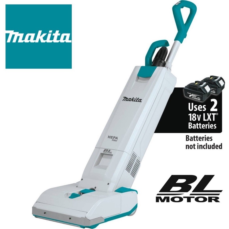 Makita XCV19Z 18V X2 (36V) LXT Brushless Cordless 1.3 Gallon HEPA Filter 12” Upright Vacuum, Tool Only