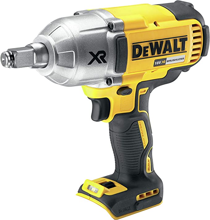 DEWALT DCF899HN-XJ 18 V XR Brushless 1/2 Inch High Torque Impact Wrench (950 Nm), Bare Unit (Hog Ring Version), Yellow/Black, 4.09 cm*10.87 cm*9.53 cm : Amazon.co.uk: DIY & Tools