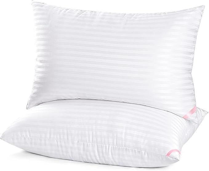 Amazon.com: EIUE Hotel Collection Bed Pillows for Sleeping 2 Pack Queen Size，Pillows for Side and Back Sleepers,Super Soft Down Alternative Microfiber Filled Pillows,20 x 30 Inches : Home & Kitchen