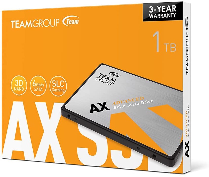 Amazon.com: TEAMGROUP AX2 1TB 3D NAND TLC 2.5 Inch SATA III Internal Solid State Drive SSD (Read Speed up to 540 MB/s) Compatible with Laptop & PC Desktop T253A3001T0C101: Computers & Accessories