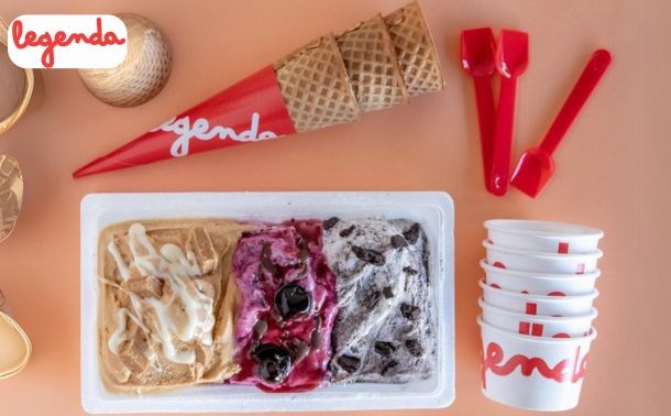 גלידה לג'נדה - מארז חצי ליטר גלידה ב-35 ₪ ללקוחות מועדון הכרטיס של מזרחי טפחות