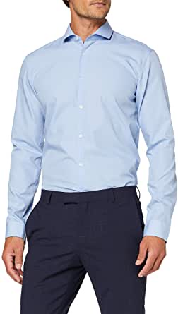 HUGO Men's Erriko Casual Shirt, (Light/Pastel Blue 459), Small (Size: 37): Amazon.co.uk: Clothing