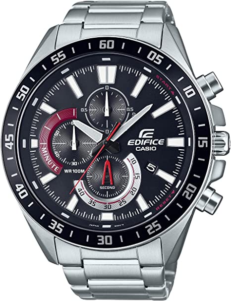 Casio Women Chronograph Quartz Watch with Stainless Steel Strap EFV-620D-1A4VUEF : Amazon.co.uk: Fashion