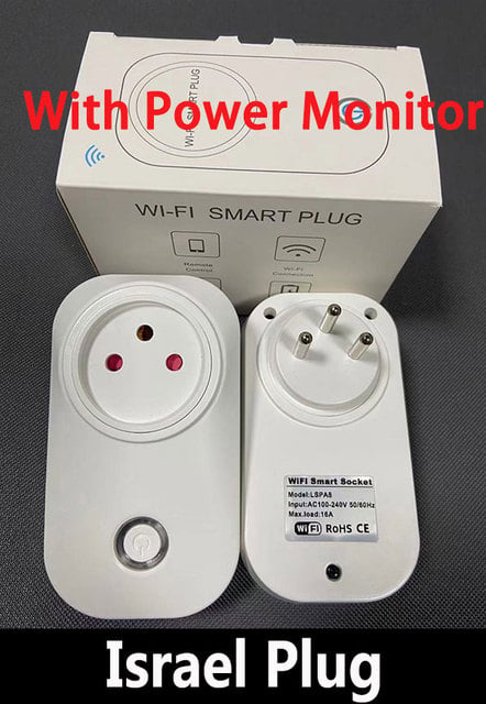 Wifi Smart Plug 16a Israel Plug Power Socket Tuya App Smart Home For Alexa Google Home Assistant Voice Control Timing Function - Electrical Socket & Plugs Adaptors - AliExpress