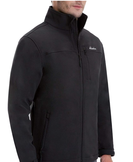 Numwell Men's Waterproof Softshell Fleece Lined Jacket (Dark Grey, Large) at Amazon Men’s Clothing store