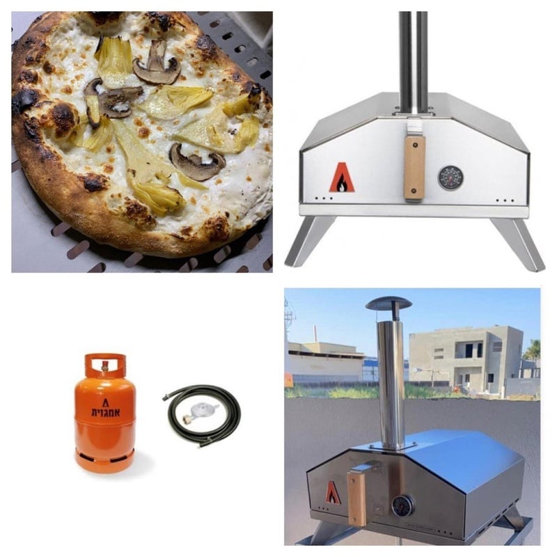 טאבון גז נייד לפיצה AMGAZIT